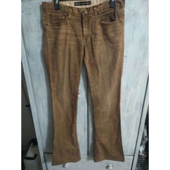 Ralph Lauren Wide Flared Distressed 109 Jeans Grunge Boho Cottage Core - Picture 1 of 11